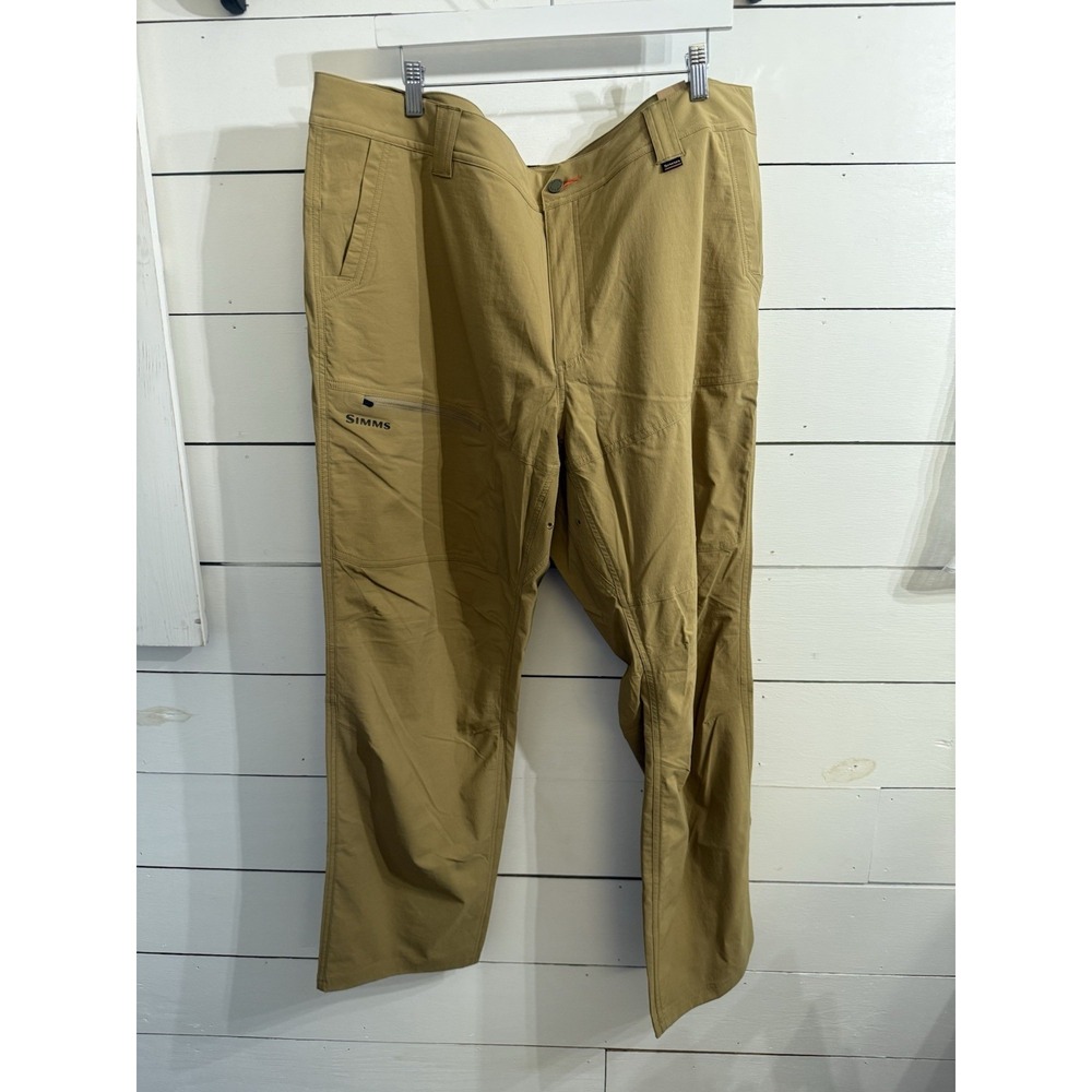 Simms Fishing Men's Guide Pant Camel X-Large 42x32" Waist New w Tags‎ Quick Dry